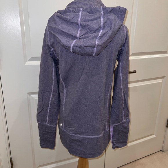 VGUC Lululemon Stride Jacket Lilac Heathered Wee Stripe Track Running Jacket - Picture 6 of 8